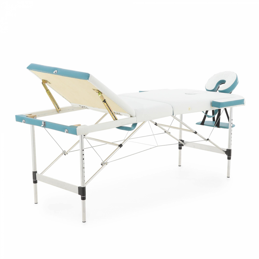 Массажный стол складной алюминиевый Med-Mos JFAL01A 3-х секционный фото 3