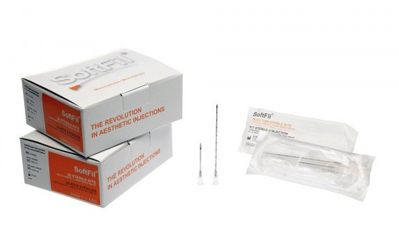 Канюли SoftFil 22Gх70мм с иглой для прокола 22Gх25мм фото 2