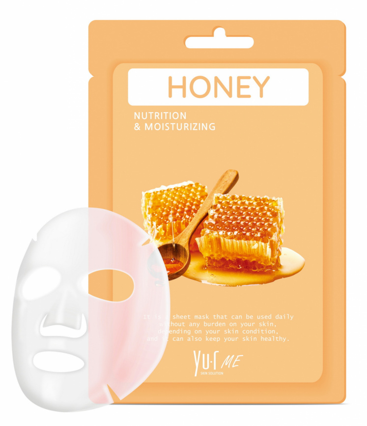 Маска для лица с экстрактом мёда YU.R ME Honey Sheet Mask фото 1