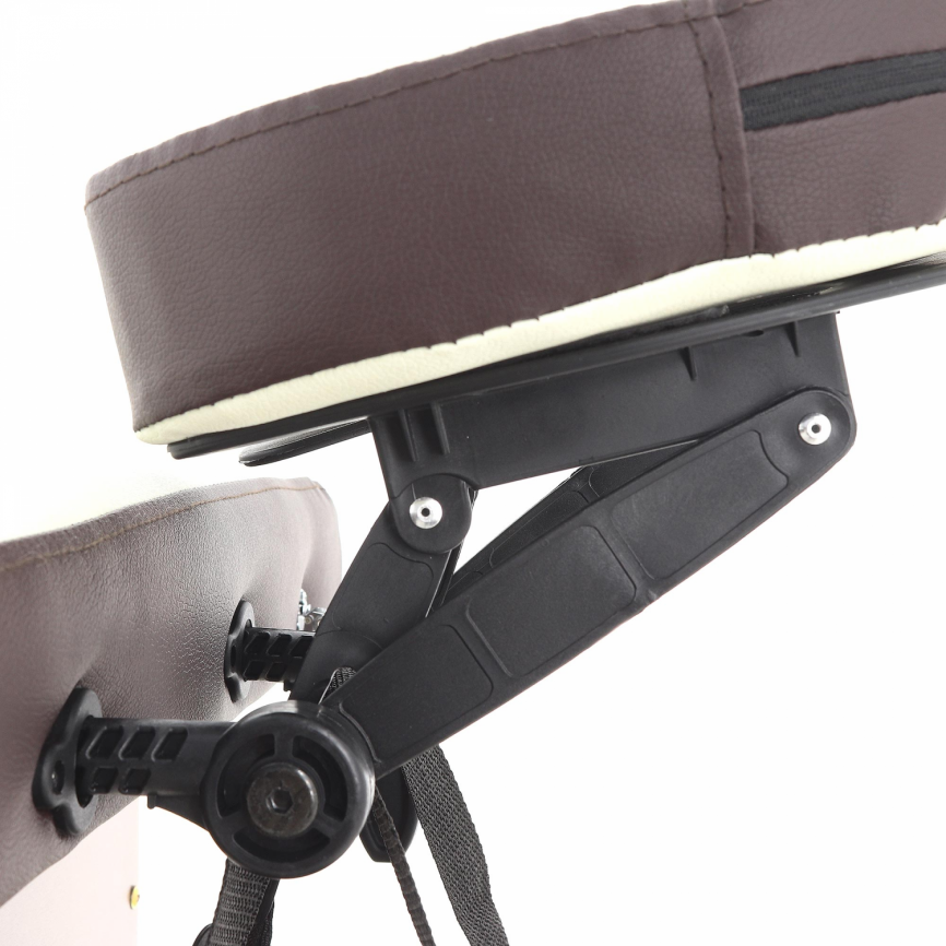 Массажный стол складной деревянный Med-Mos JF-AY01 2-х секционный (темная рама) фото 10