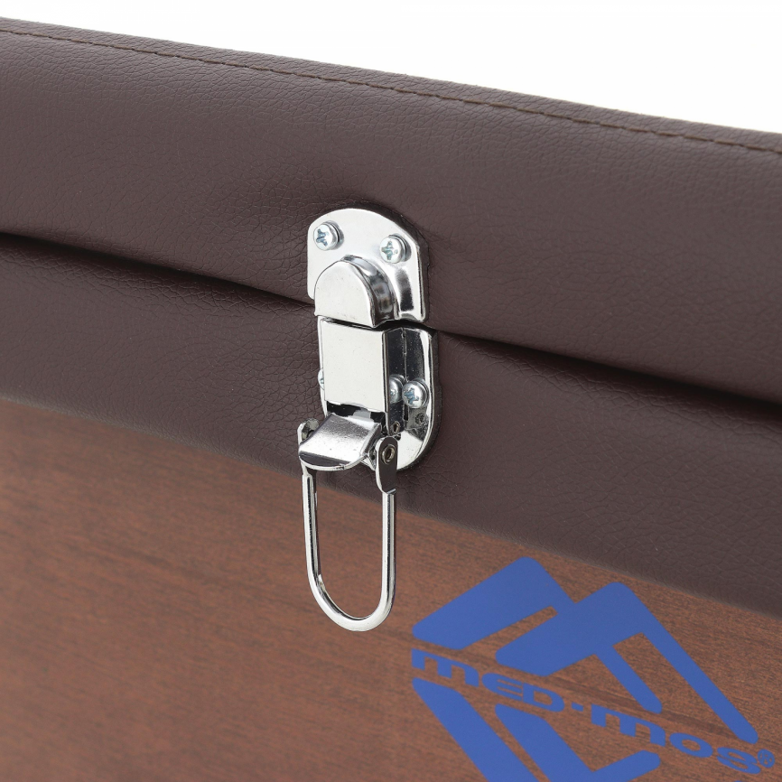 Массажный стол складной деревянный Med-Mos JF-AY01 3-х секционный (темная рама) фото 21